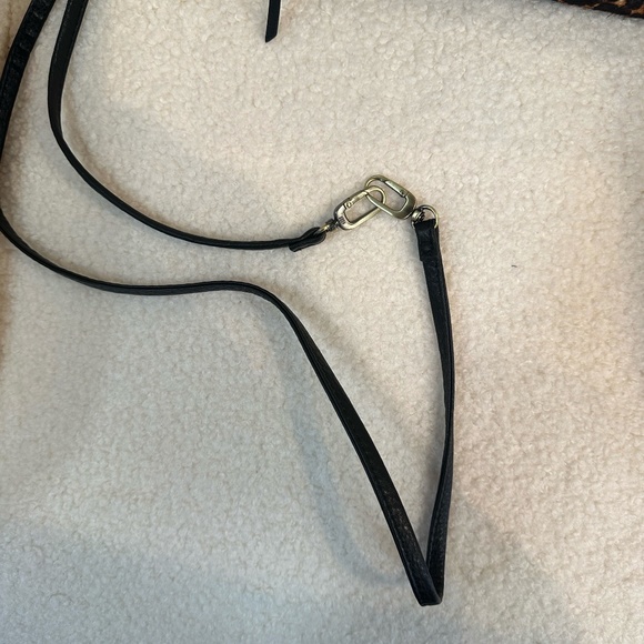 HOBO Darcy Baguette Bag Wristlet Purse Leather Hair On Leopard Converti…… NWT - Picture 9 of 14